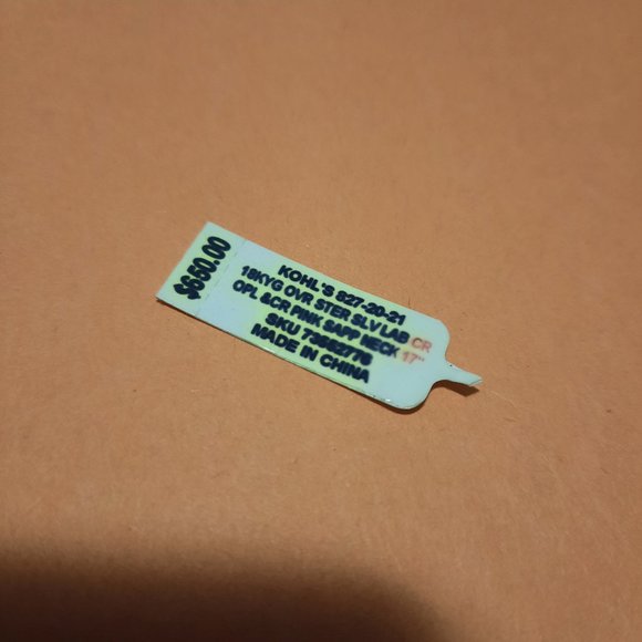 Gold Plated Silver with diamond accents, opals, pink sapphires - 17 inches - Picture 9 of 12